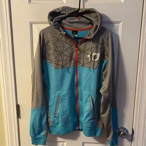 Nike KD Gray and Teal Hoodie with Orange Accents size medium